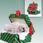 GGBA80 Buffalo, White  Green Gift Box Ornament