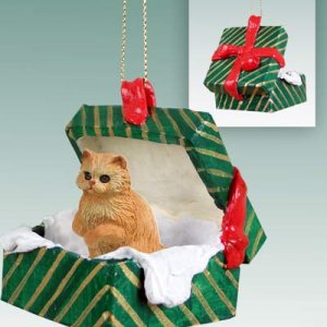 GGBC09 Persian Red Green Gift Box Ornament