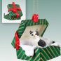 GGBC22 Manx Black & White Green Gift Box Ornament