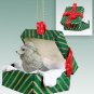 GGBD01B Poodle, Gray Green Gift Box Ornament