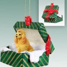 GGBD01C Poodle, Apricot Green Gift Box Ornament