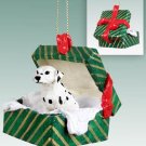 GGBD02 Dalmatian Green Gift Box Ornament