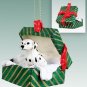 GGBD02 Dalmatian Green Gift Box Ornament