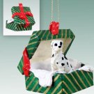 GGBD100C Great Dane, Harlequin, Uncropped Green Gift Box Ornament