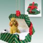 GGBD104C Poodle, Apricot, Sport cut Green Gift Box Ornament
