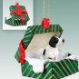 GGBD106B Pointer, Black & White Green Gift Box Ornament