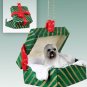 GGBD10A Lhasa Apso, Gray Green Gift Box Ornament