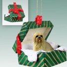 GGBD10C Lhasa Apso, Blonde Green Gift Box Ornament