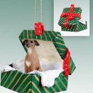 GGBD111 Italian Greyhound Green Gift Box Ornament