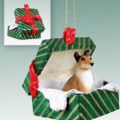 GGBD118 Collie, Smooth Hair Green Gift Box Ornament