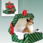 GGBD118 Collie, Smooth Hair Green Gift Box Ornament