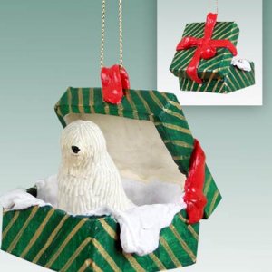 GGBD119 Komondor Green Gift Box Ornament