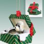 GGBD120 Dandie Dinmont Green Gift Box Ornament