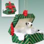 GGBD125 Sealyham Terrier  Green Gift Box Ornament