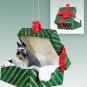 GGBD13B Schnauzer, Gray Green Gift Box Ornament