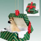 GGBD16B Great Dane, Fawn Green Gift Box Ornament