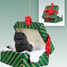 GGBD21A Chow, Black Green Gift Box Ornament