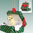 GGBD24B Labrador Retriever, Yellow Green Gift Box Ornament