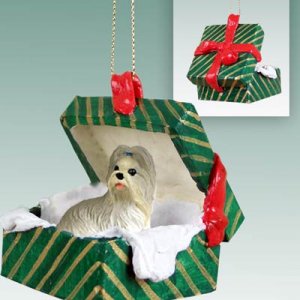 GGBD26C Shih Tzu, Mixed Green Gift Box Ornament