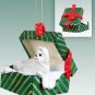 GGBD26E Shih Tzu, White Green Gift Box Ornament