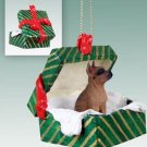 GGBD33B Boxer, Tawny Green Gift Box Ornament