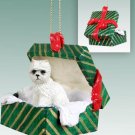 GGBD43 West Highland Terrier Green Gift Box Ornament