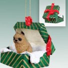 GGBD46A Brussels Griffon, Red Green Gift Box Ornament