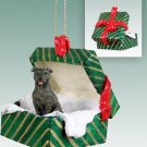 GGBD48 Staffordshire Bull Terrier, Brindle  Green Gift Box Ornament