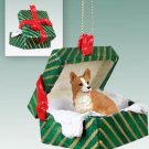 GGBD51A Welsh Corgi, Pembroke Green Gift Box Ornament