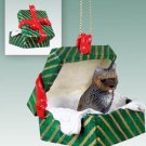 GGBD53C Cairn Terrier, Brindle Green Gift Box Ornament