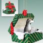 GGBD54B Greyhound, Gray Green Gift Box Ornament