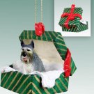 GGBD58A Schnauzer, Giant, Gray Green Gift Box Ornament