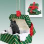 GGBD71 Schipperke  Green Gift Box Ornament