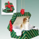 GGBD74 Borzoi Green Gift Box Ornament