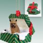 GGBD79 Norwich Terrier Green Gift Box Ornament