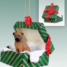 GGBD88 Bull Mastiff Green Gift Box Ornament