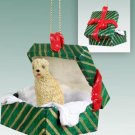 GGBD98 Soft Coated Wheaten  Green Gift Box Ornament