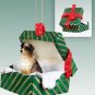 GGBD99A Australian Shepherd Brown Green Gift Box Ornament