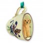 GTCD09 Golden Retriever  Green Holiday Tea Cup Ornament