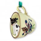 GTCD109 Rat Terrier  Green Holiday Tea Cup Ornament