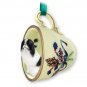 GTCD110A Japanese Chin, Black & White Green Holiday Tea Cup Ornament