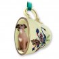 GTCD111 Italian Greyhound Green Holiday Tea Cup Ornament