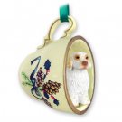 GTCD116 Clumber Spaniel Green Holiday Tea Cup Ornament