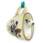 GTCD125 Sealyham Terrier  Green Holiday Tea Cup Ornament
