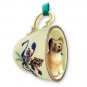 GTCD126 Briard Green Holiday Tea Cup Ornament
