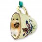 GTCD129B Lhasa Apso, Brown, Sport cut Green Holiday Tea Cup Ornament