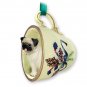 GTCD18A Pug, Fawn  Green Holiday Tea Cup Ornament