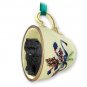 GTCD21A Chow, Black Green Holiday Tea Cup Ornament