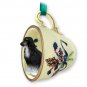 GTCD28A Afghan Black & White Green Holiday Tea Cup Ornament
