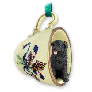 GTCD30 Newfoundland Green Holiday Tea Cup Ornament